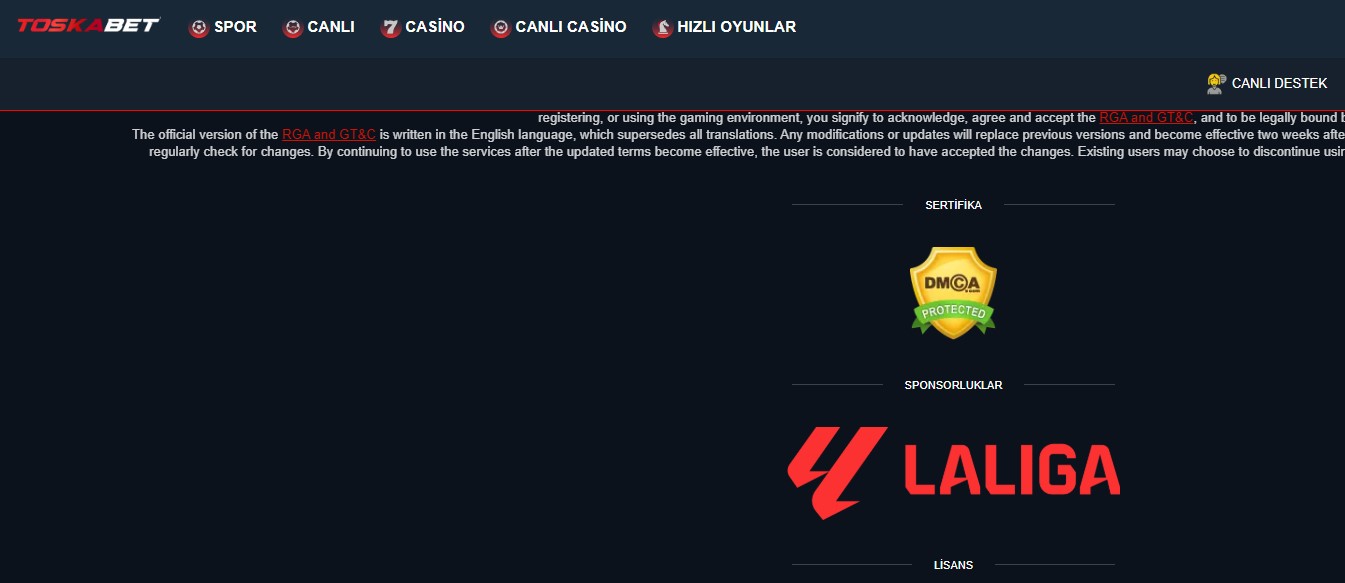 Toskabet Şikayet